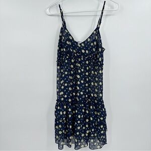 Zeta Moda Slip Dress Women Small Blue Sheer Whimsy Fairy Cottage Coquette Y2K 90